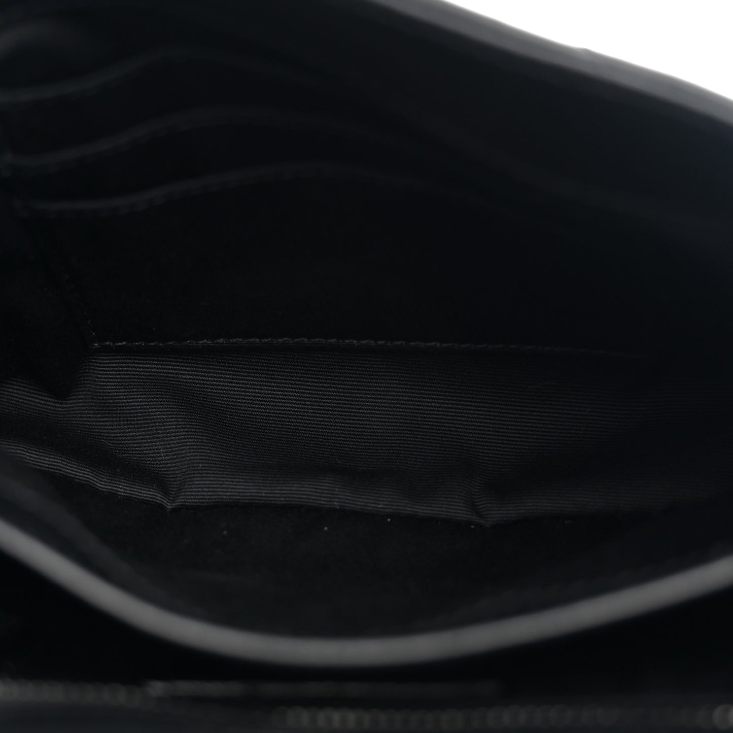 Calfskin Y Quilted Monogram Monochrome Toy Loulou Crossbody Bag Black