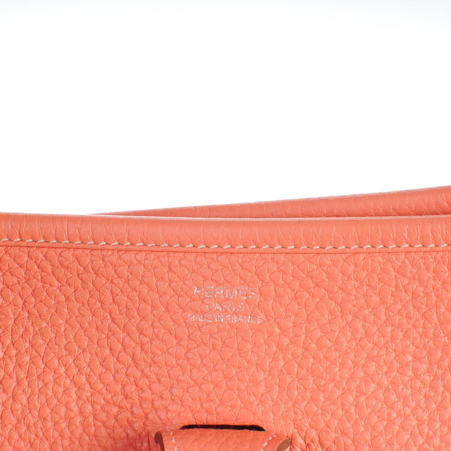 Hermes Taurillon Clemence Evelyne III PM Crevette 6 of 7