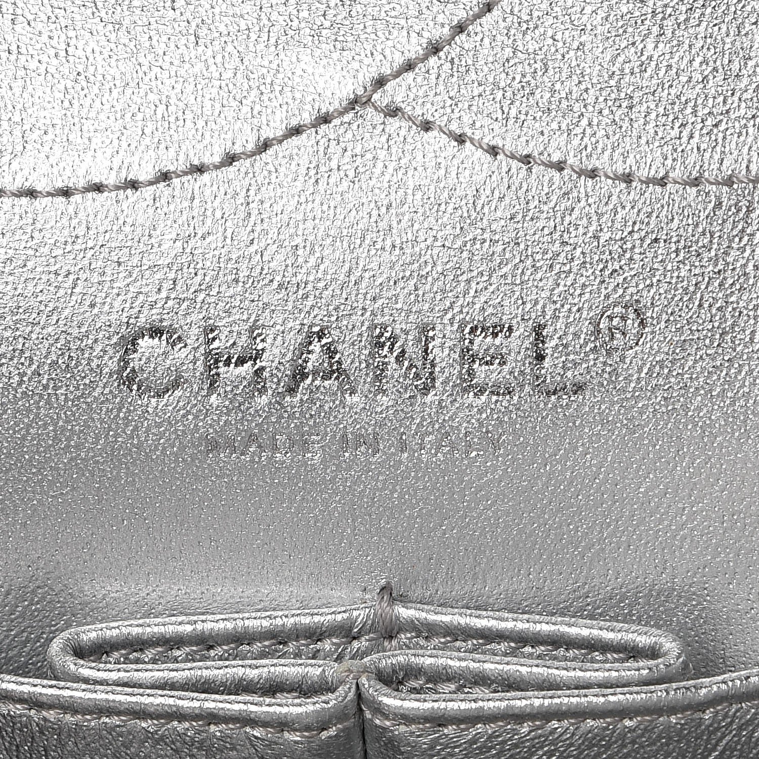 Chanel Metallic Lambskin Quilted 2.55 Reissue 227 Flap Silver 7 of 12