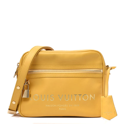 Louis Vuitton Supple Calfskin Paname Take Off Flight Bag Yellow 1 of 4