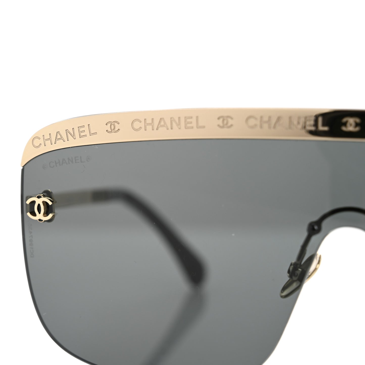 Metal Shield Sunglasses 71507 Gold