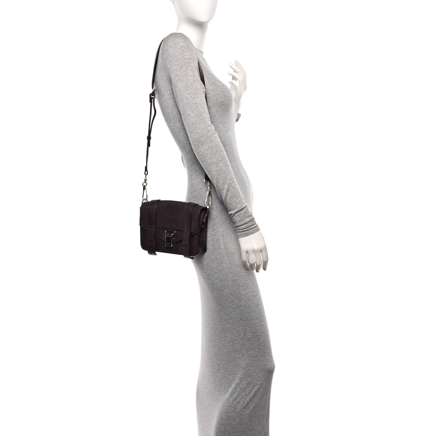 Proenza Schouler Lambskin PS1 Mini Crossbody Bag Oxblood 2 of 9