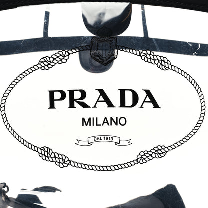 Prada PVC Canapa Tote Black 9 of 12