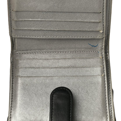 Chanel Lambskin Embossed Camellia French Wallet Black 14 of 21