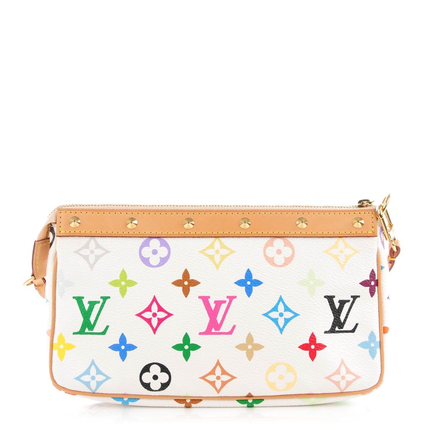 Monogram Multicolor Pochette Accessories White