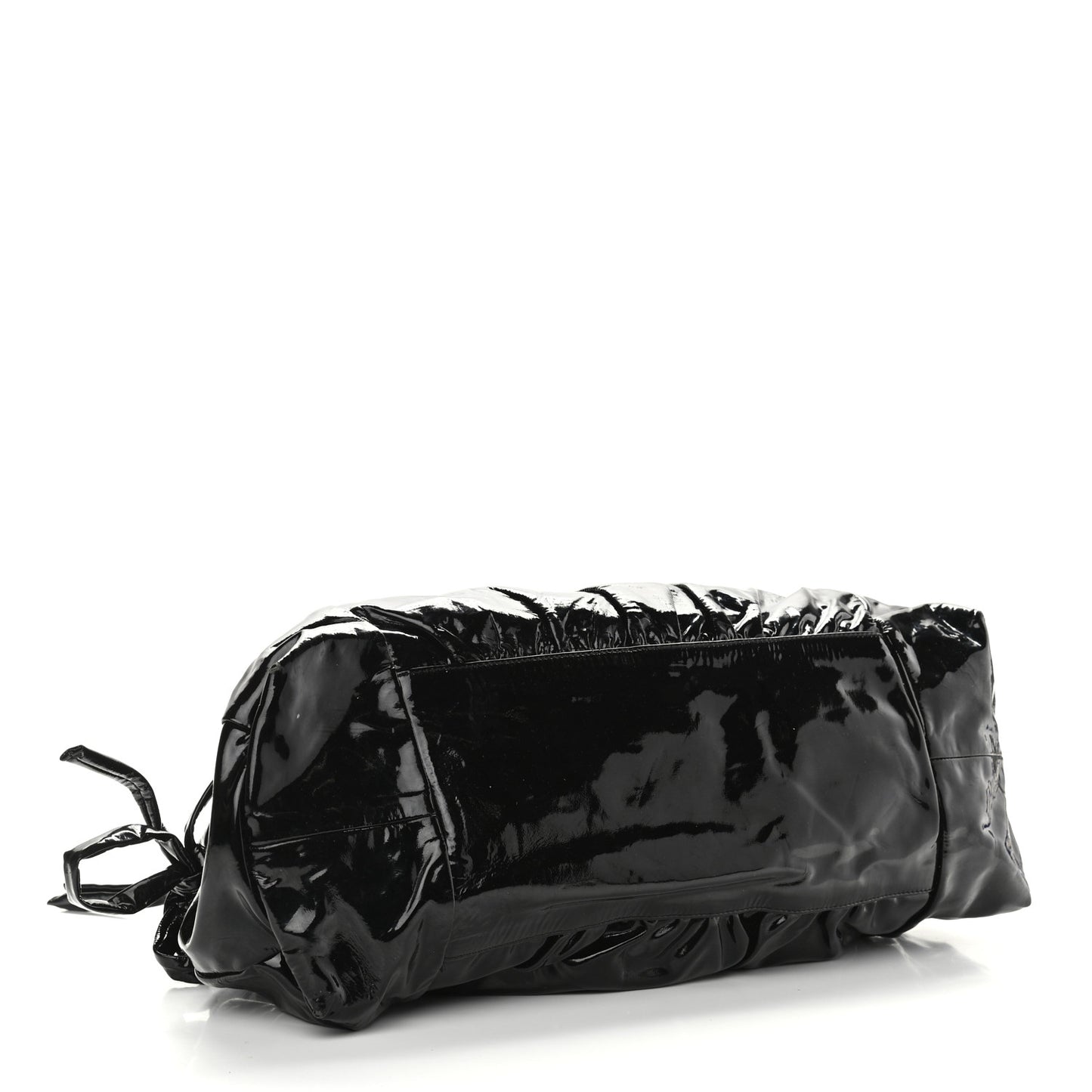 Patent Medium Hysteria Top Handle Bag Black