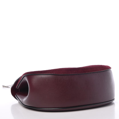 Chloe Suede Smooth Calfskin Drew Shoulder Bag Dark Purple 4 of 7