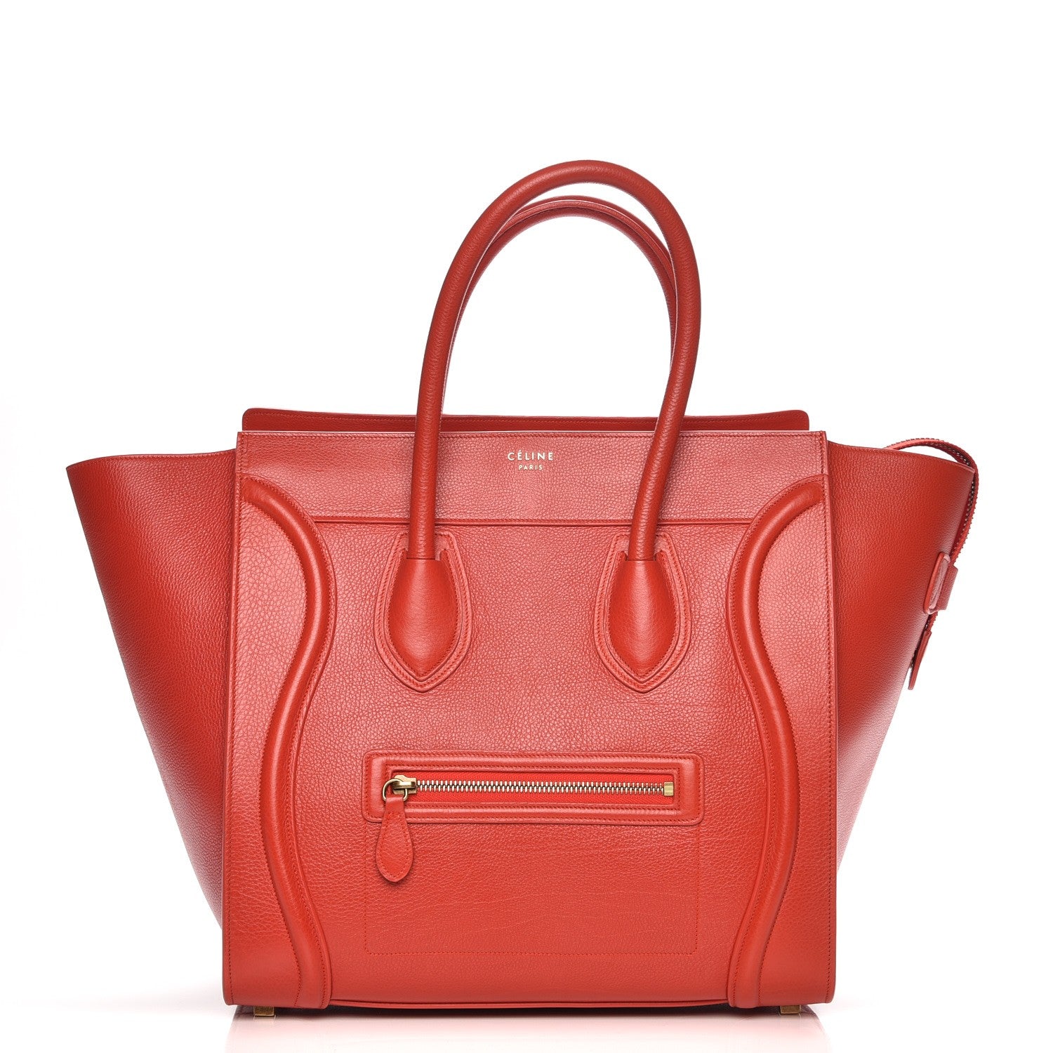 Celine Baby Calfskin Mini Luggage Red 1 of 7