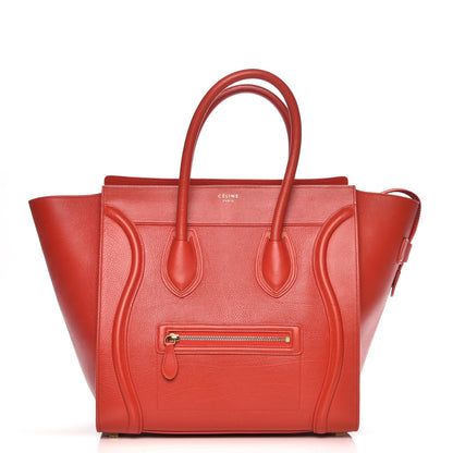 Celine Baby Calfskin Mini Luggage Red 1 of 7