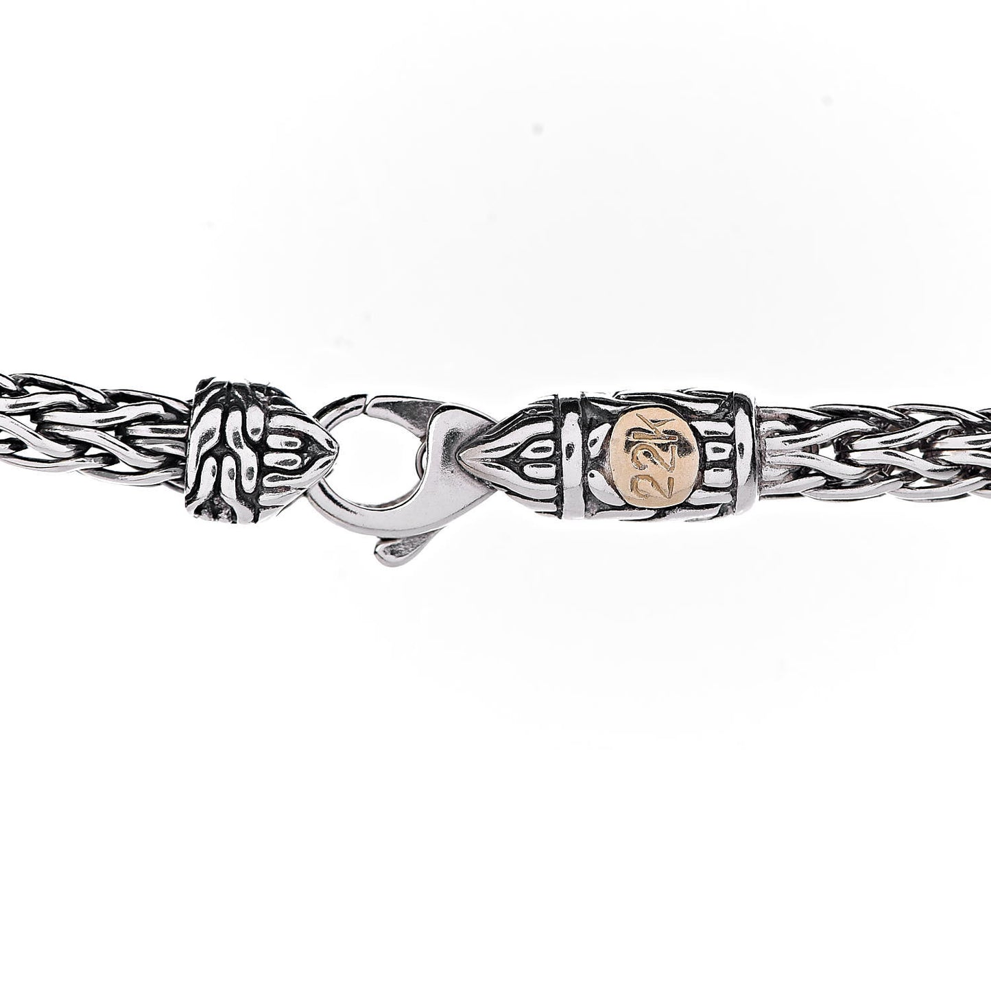 Sterling Silver 22K Yellow Gold Palu Station Necklace
