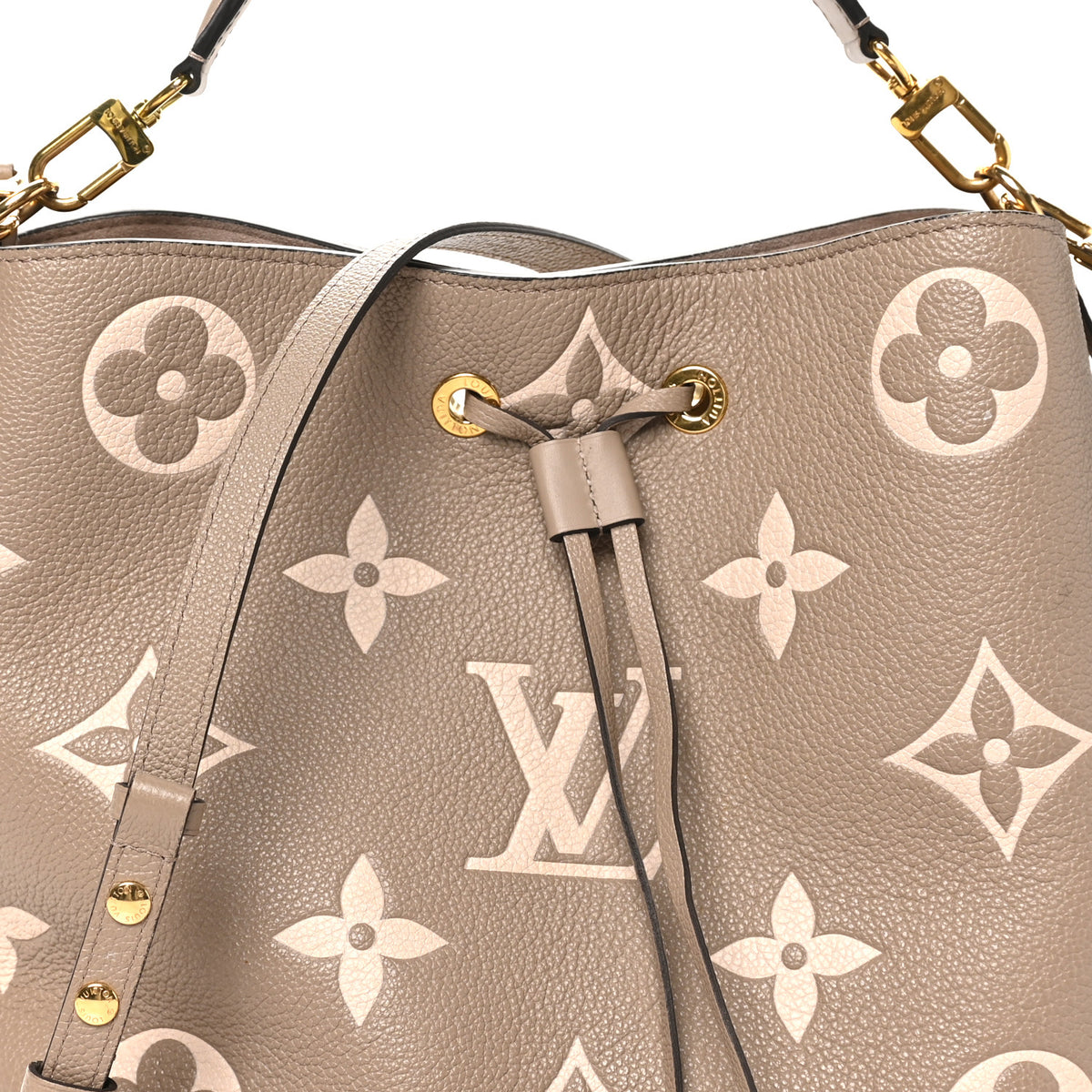 Louis Vuitton Empreinte Monogram Giant Neonoe MM Tourterelle Creme 7 of 9