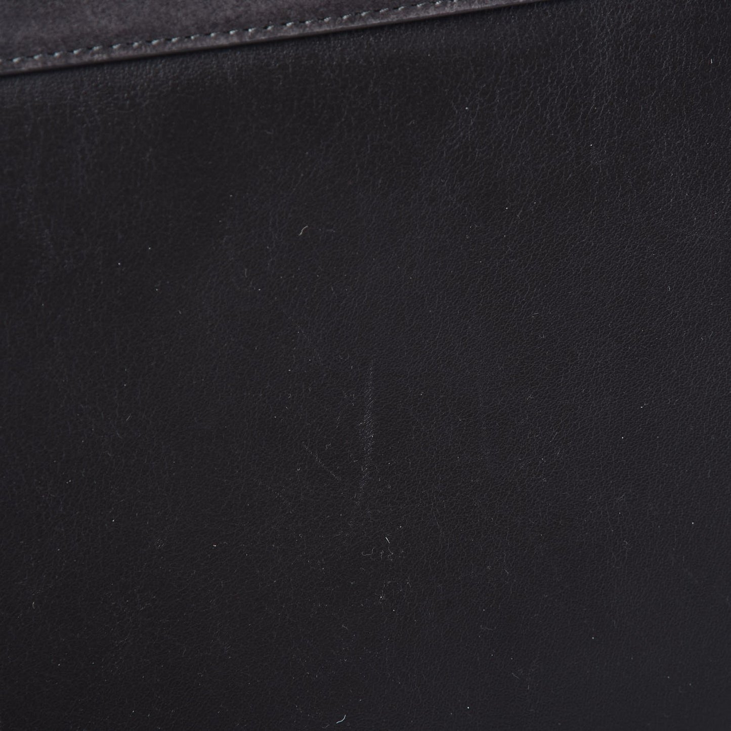 Calfskin Suede Medium Faye Shoulder Bag Carbon Grey