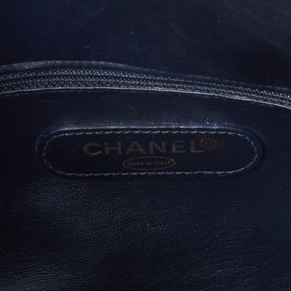 Chanel Calfskin Diamond Stitched Duffel Bag Black 7 of 11