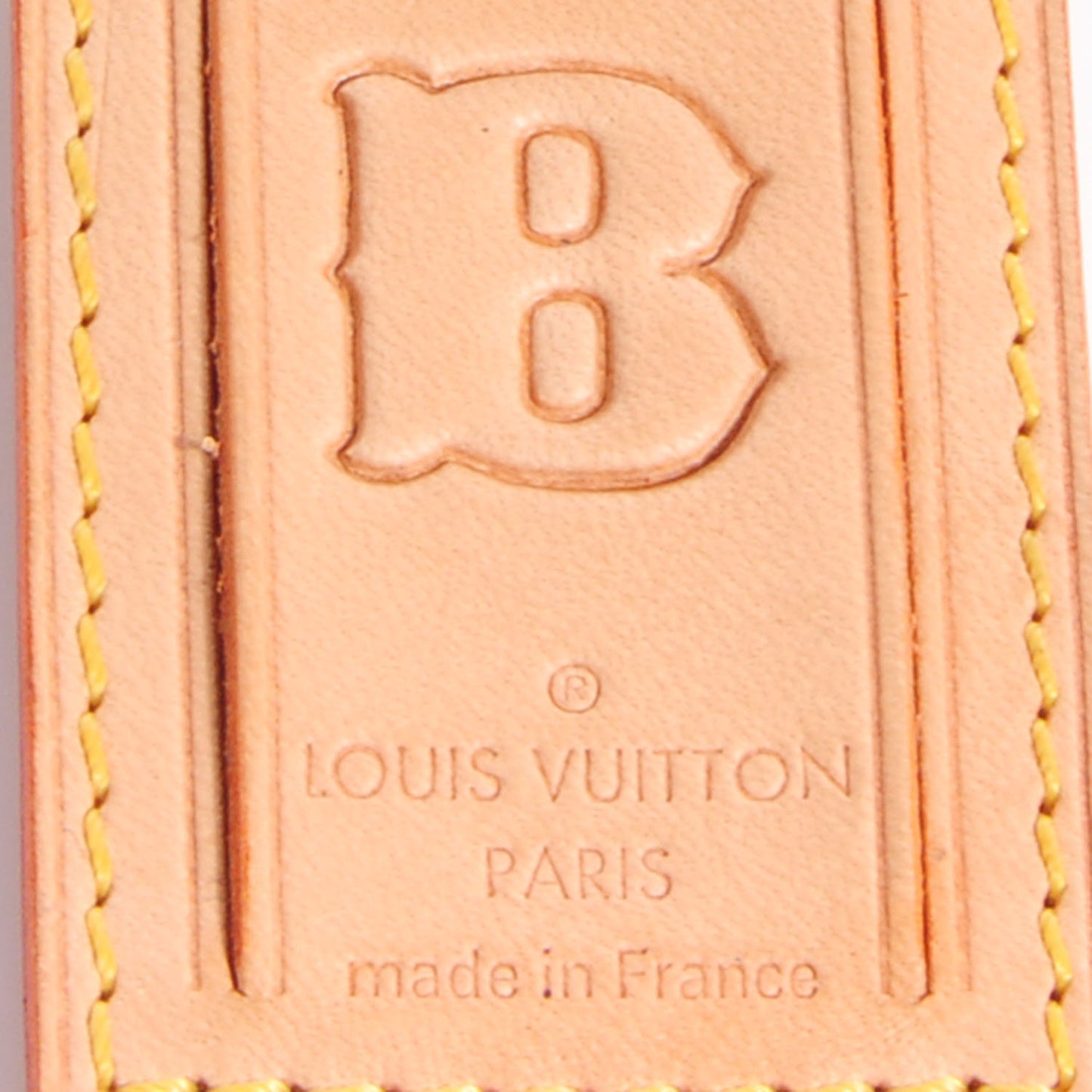 Vachetta Leather Luggage Tag