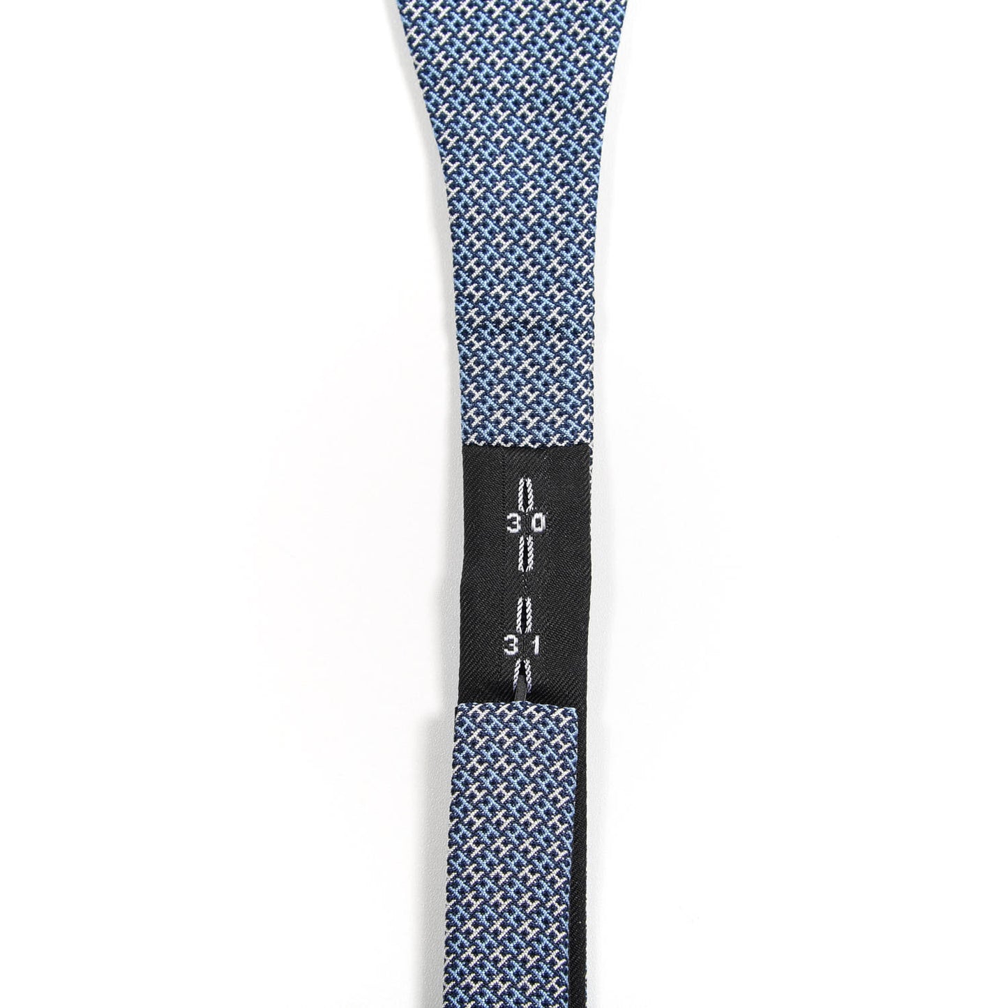 Silk Twilly Alter Ego Etc Bow Tie Marine Azur White