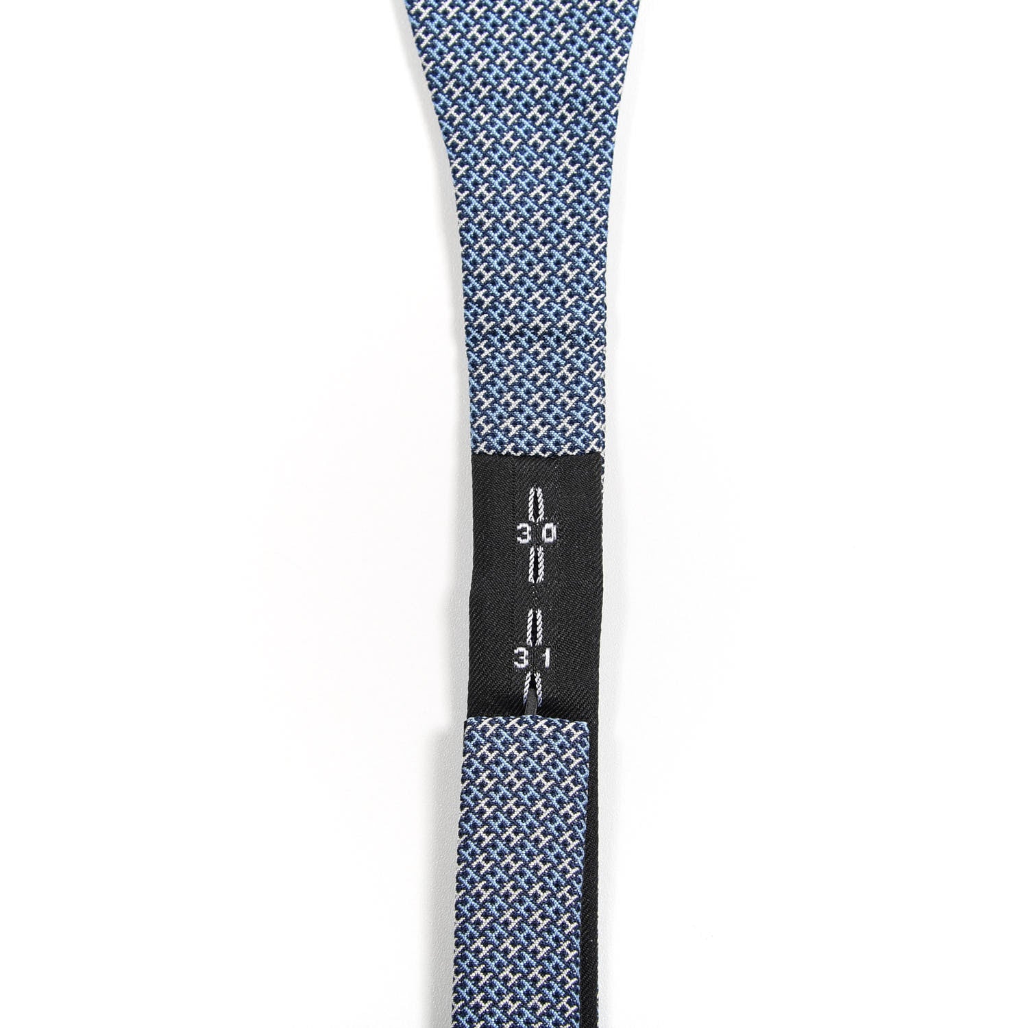 Hermes Silk Twilly Alter Ego Etc Bow Tie Marine Azur White 5 of 5