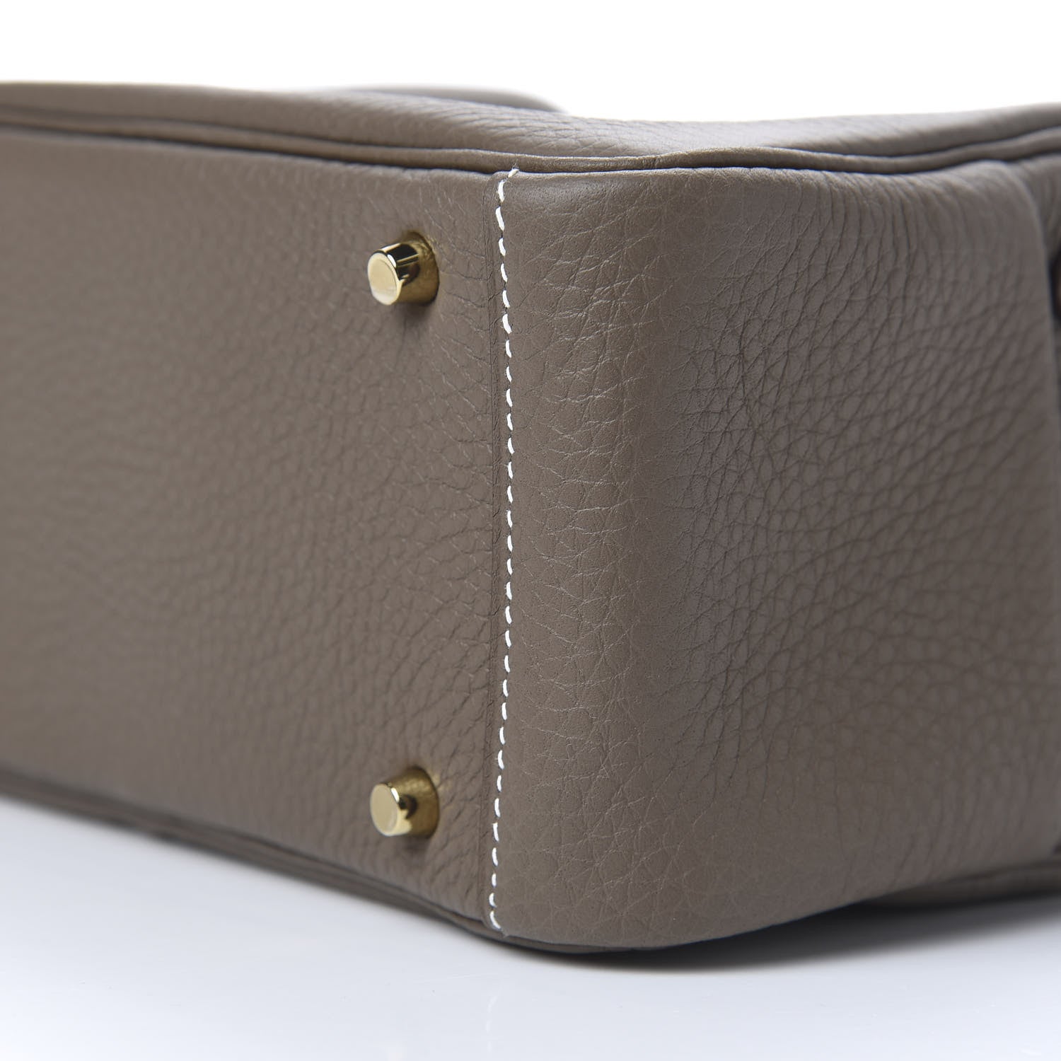 Hermes Taurillon Clemence Mini Lindy 20 Etoupe 9 of 11