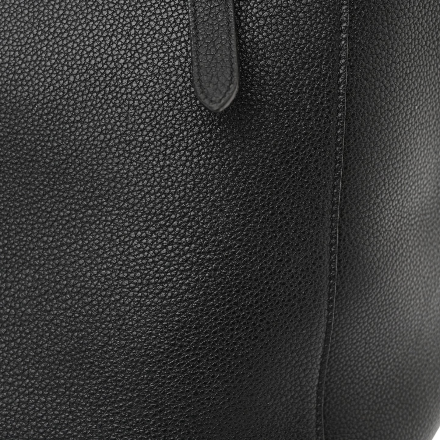 Soft Grained Calfskin Small Belt Cabas Phantom Black