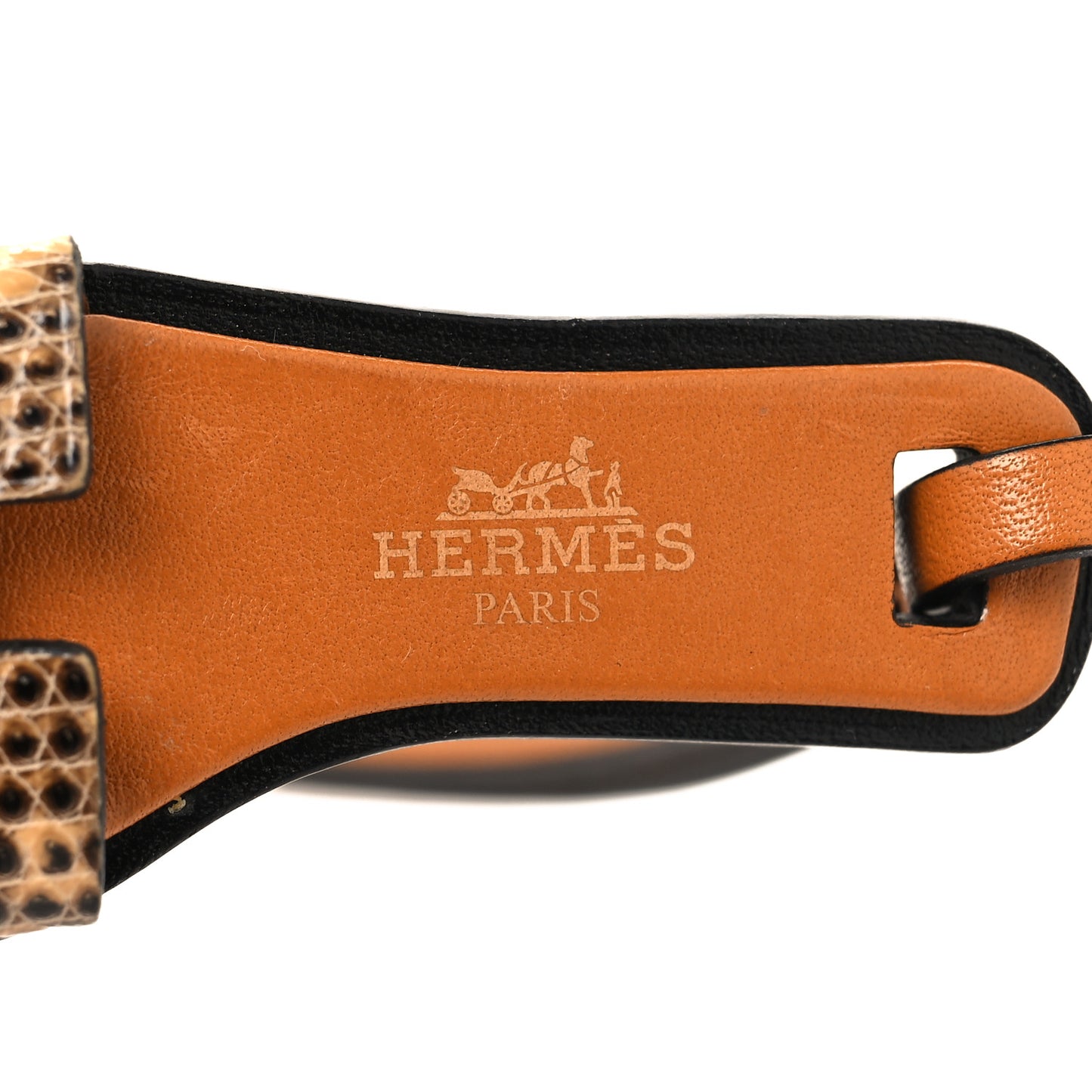 Lizard Butler Calfskin Hunter Oran Nano Bag Charm Ombre