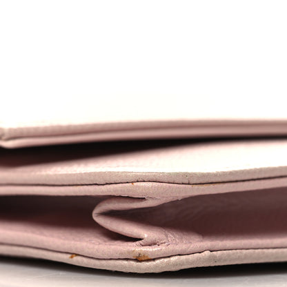 Chanel Caviar Sevruga Wallet on Chain WOC Pink 10 of 12