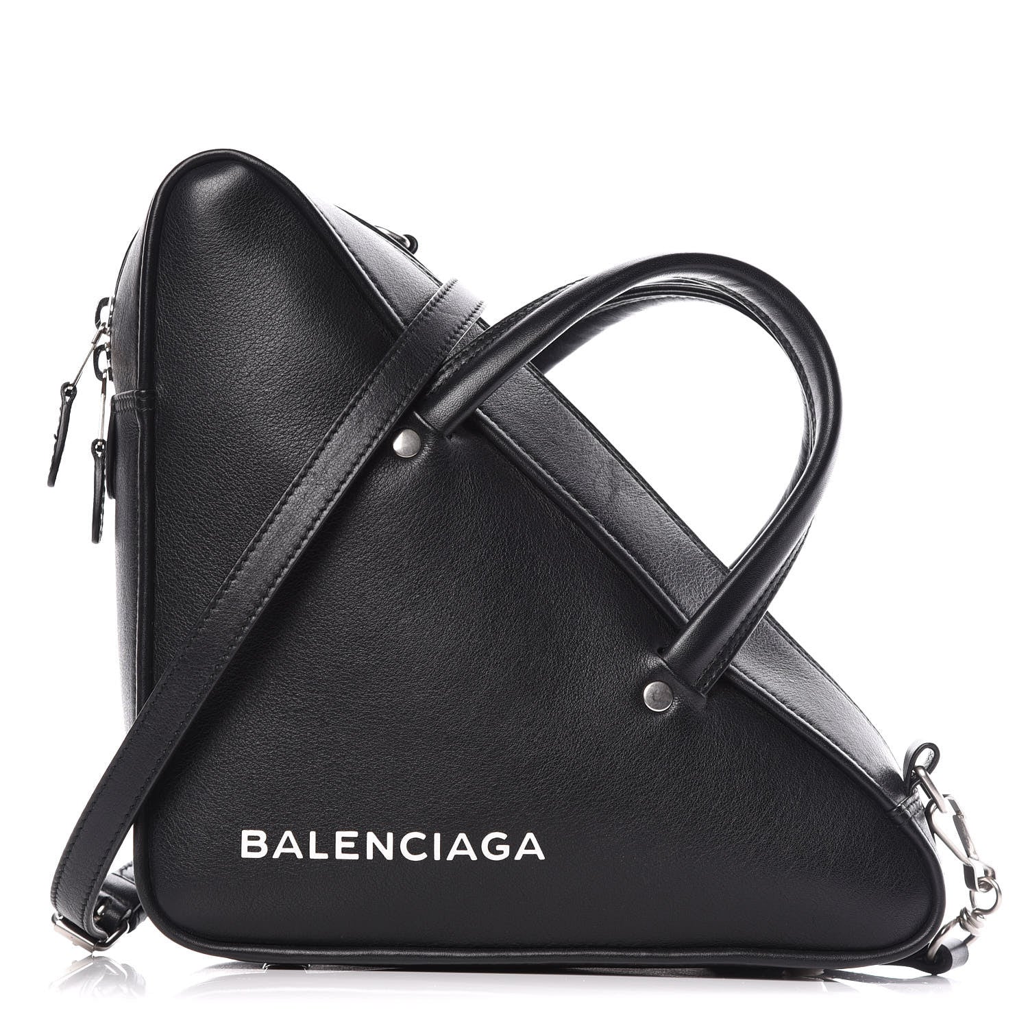 Balenciaga Calfskin S Triangle Duffle Black 1 of 8