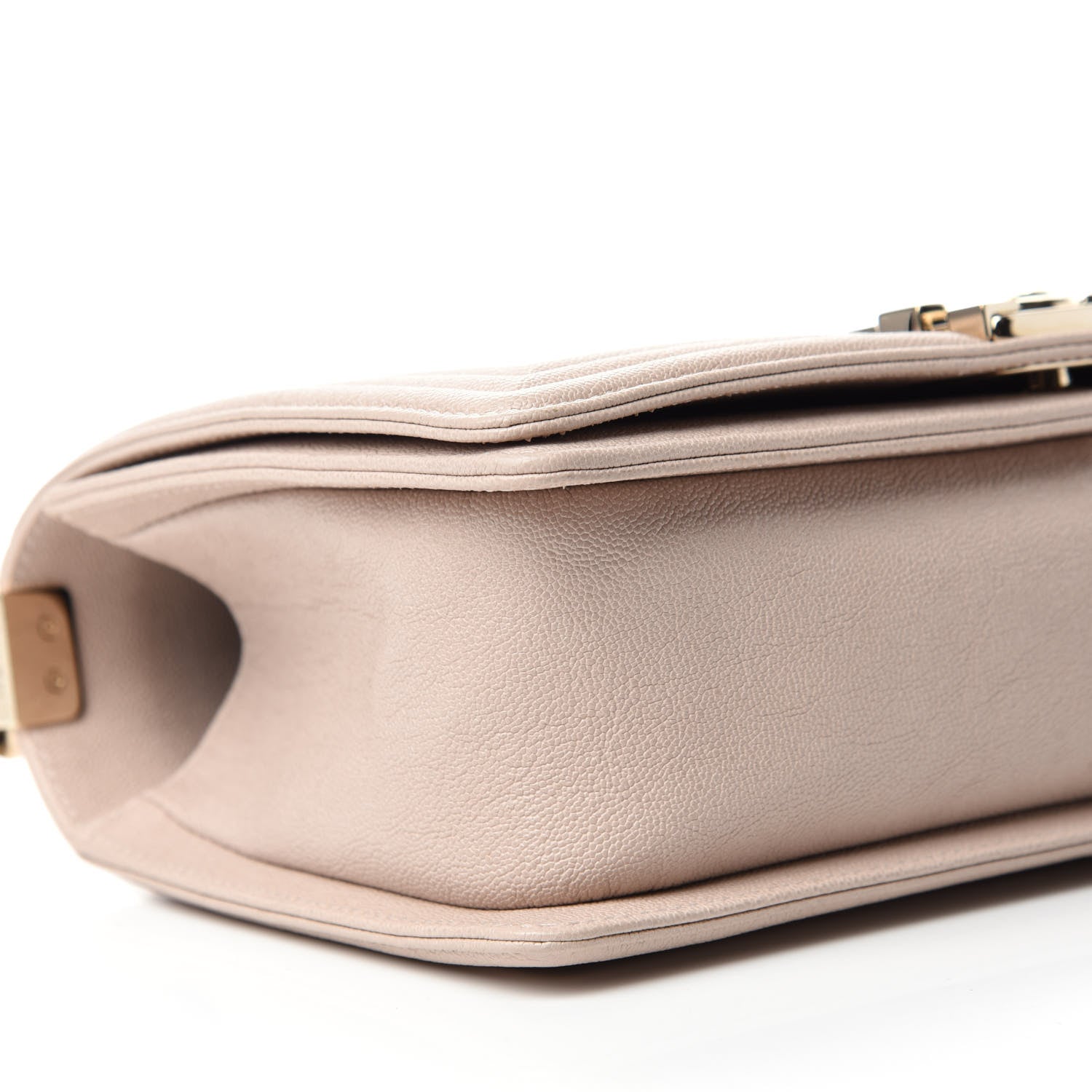Chanel Caviar Quilted Medium Boy Flap Beige 6 of 11