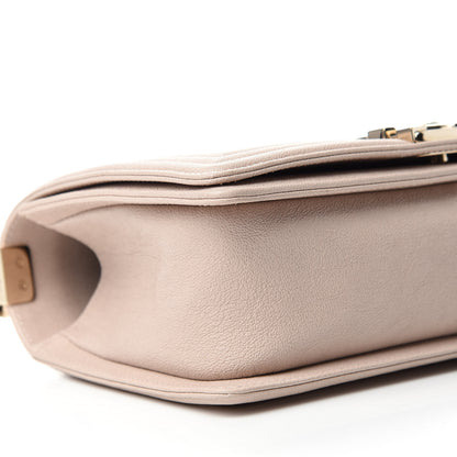 Chanel Caviar Quilted Medium Boy Flap Beige 6 of 11