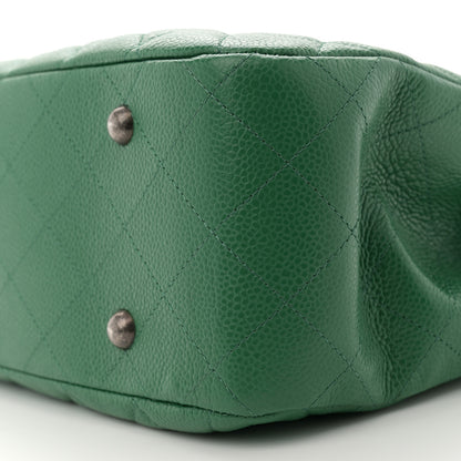 Chanel Caviar Quilted Large Classic Shopping Tote Green 10 of 10