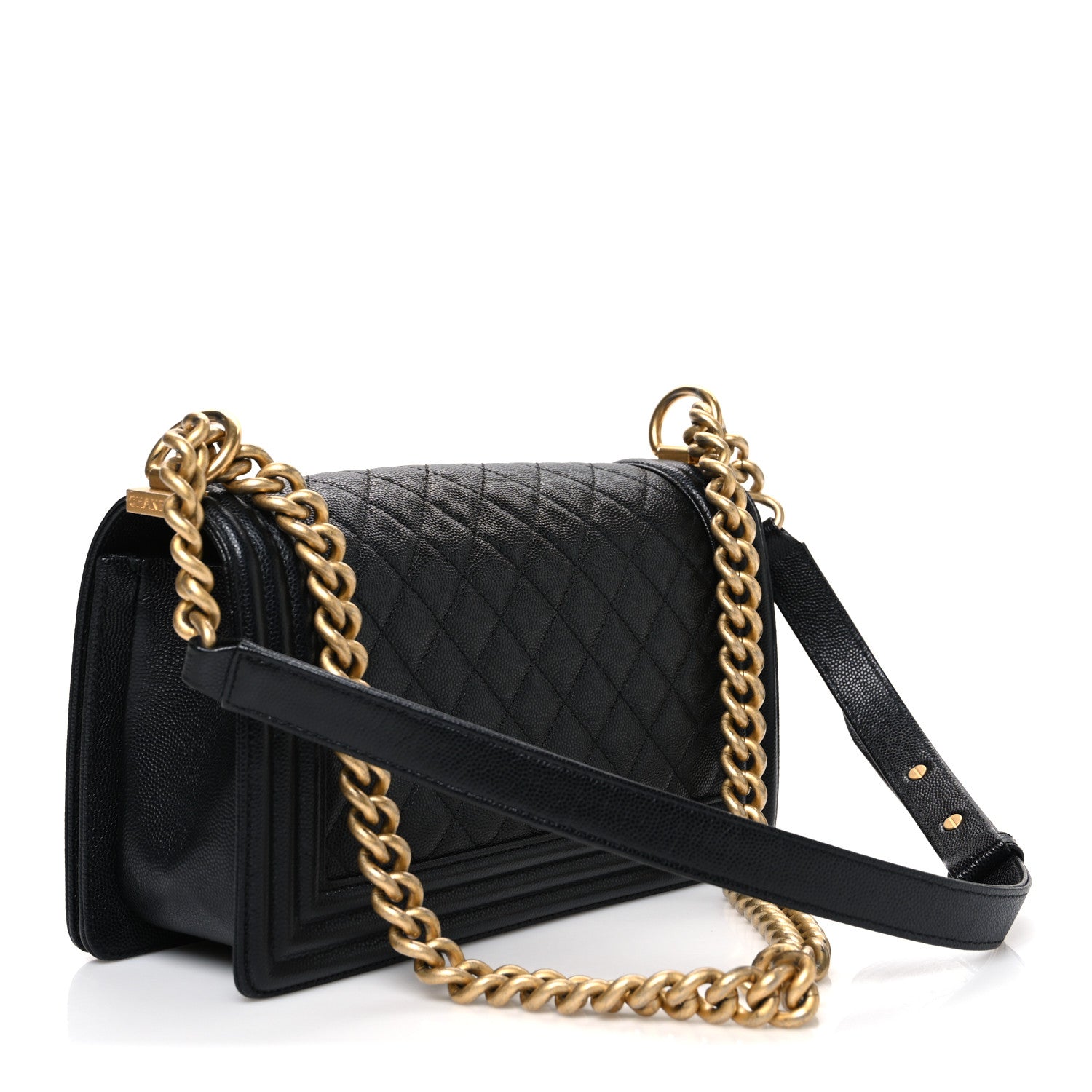 Chanel Caviar Quilted Medium Boy Flap Black 3 of 10