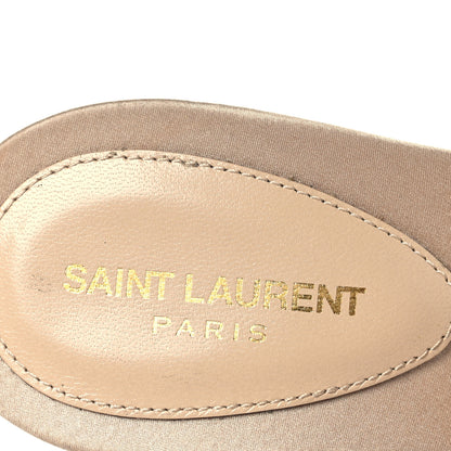 Saint Laurent Faux Fur La 16 Mule Sandals 39 Light Beige 9 of 9