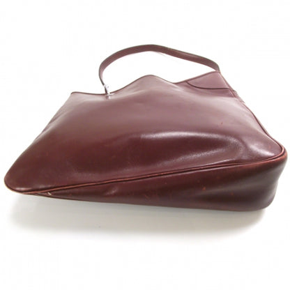 Hermes Box Leather Lopsided Tote Rouge 4 of 8