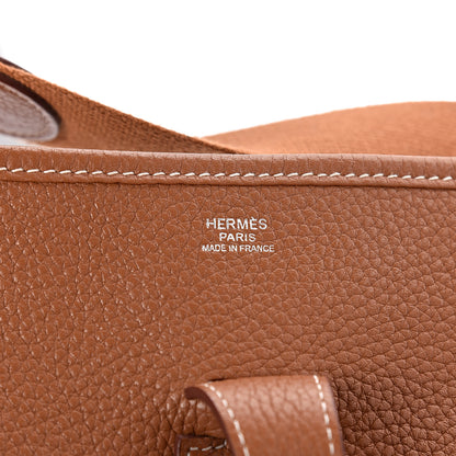 Hermes Taurillon Clemence Evelyne III GM Gold 6 of 13