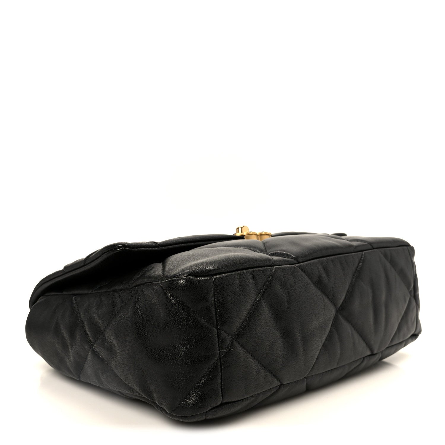 Chanel Goatskin Quilted Large Chanel 19 Flap Black 4 of 10