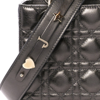 Christian Dior Lambskin Cannage Small My ABCDior Lady Dior Metallic Grey 9 of 12