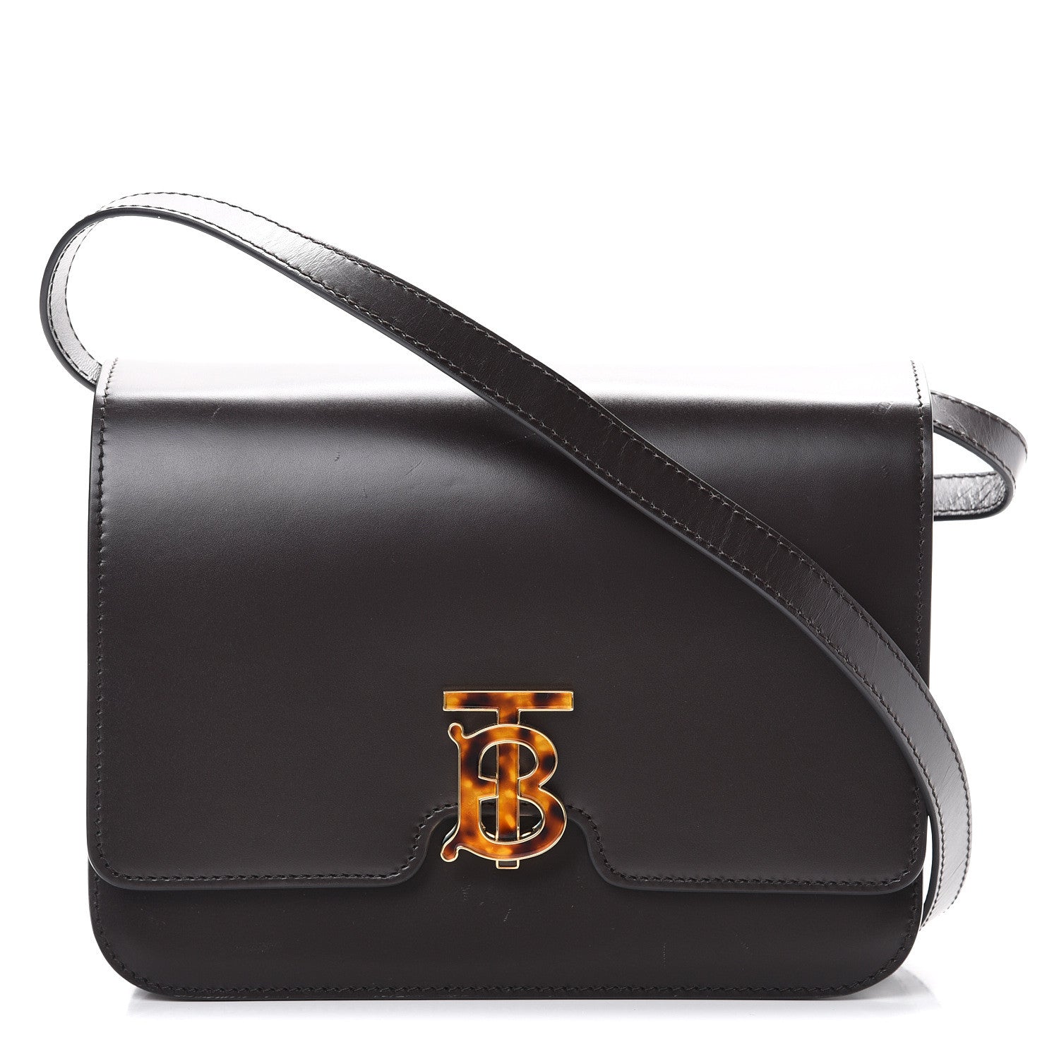 Burberry Calfskin Medium TB Bag Coffee 1 of 18