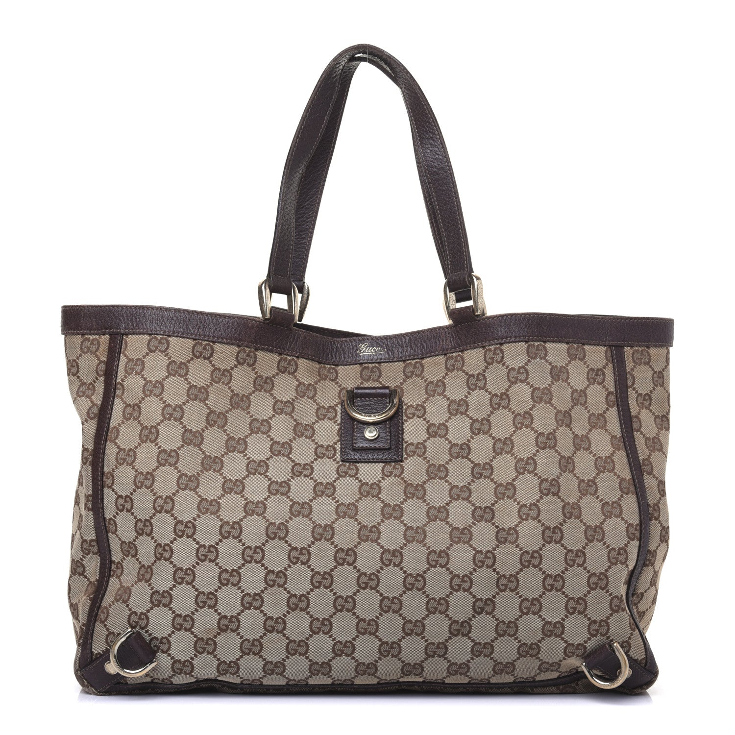 Gucci Monogram Large Abbey Tote Dark Brown 1 of 21
