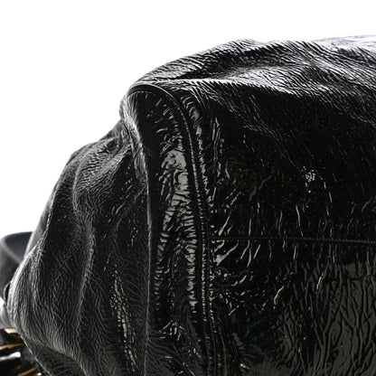 Jimmy Choo Crushed Patent Riki Bag Black 8 of 22