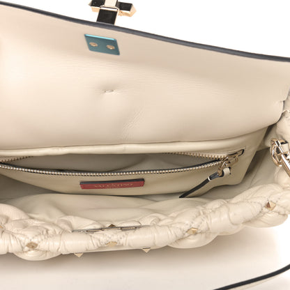 Valentino Garavani Nappa Spikeme Clutch Ivory 5 of 8