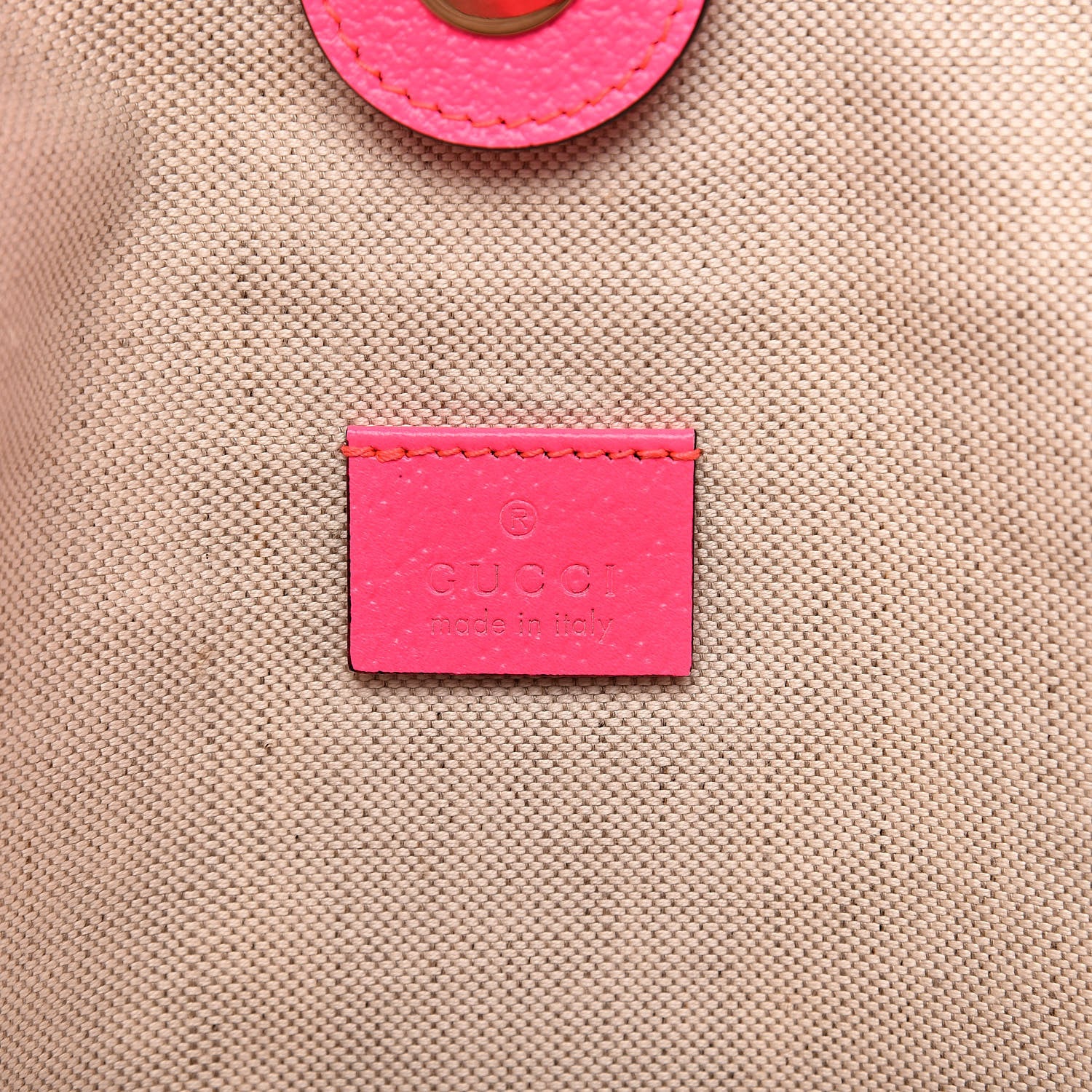 Gucci Canvas Flora Maxi Rajah Chain Tote Fluorescent Fuchsia 7 of 11