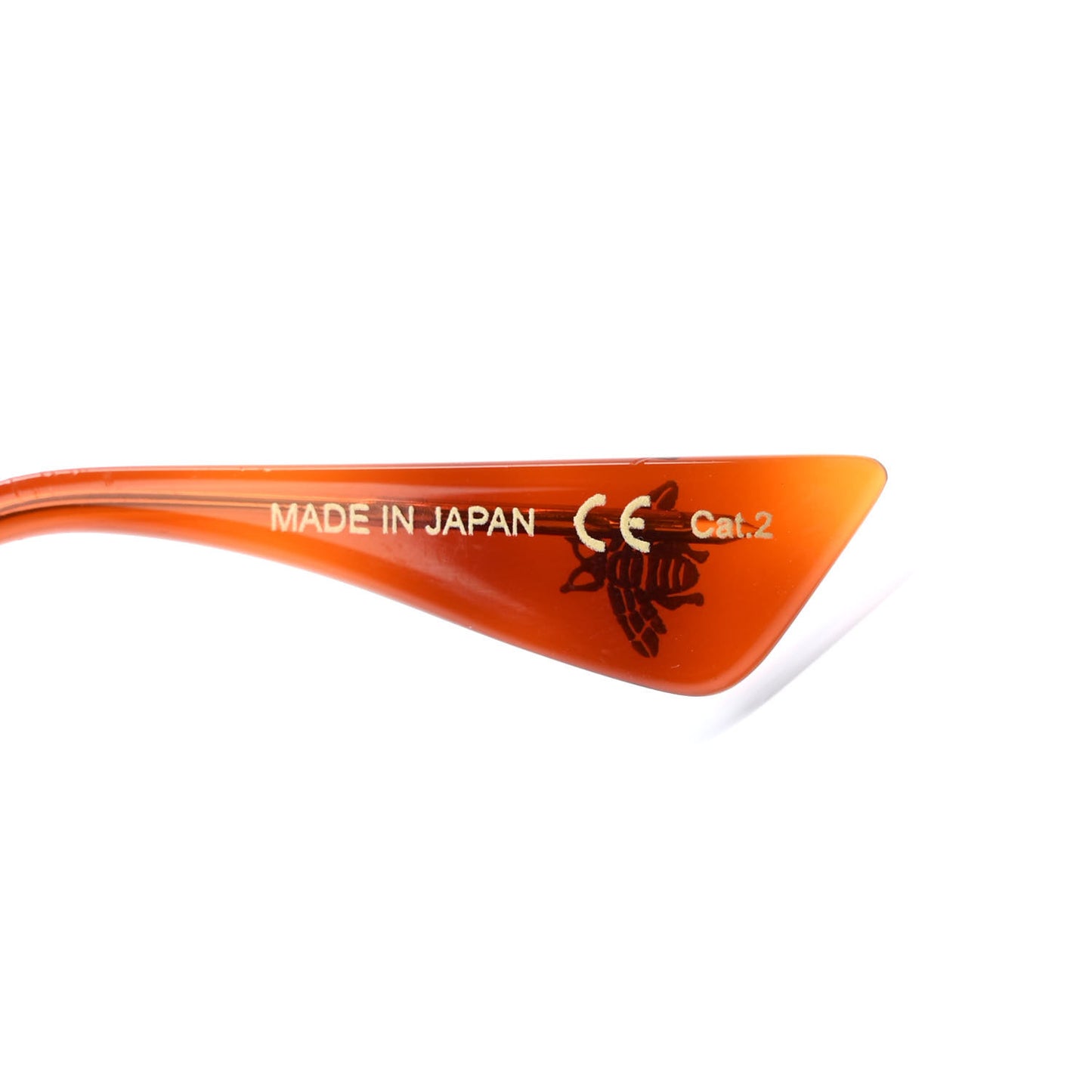 Glitter Acetate Oversize Square Frame Sunglasses GG0106S Gold