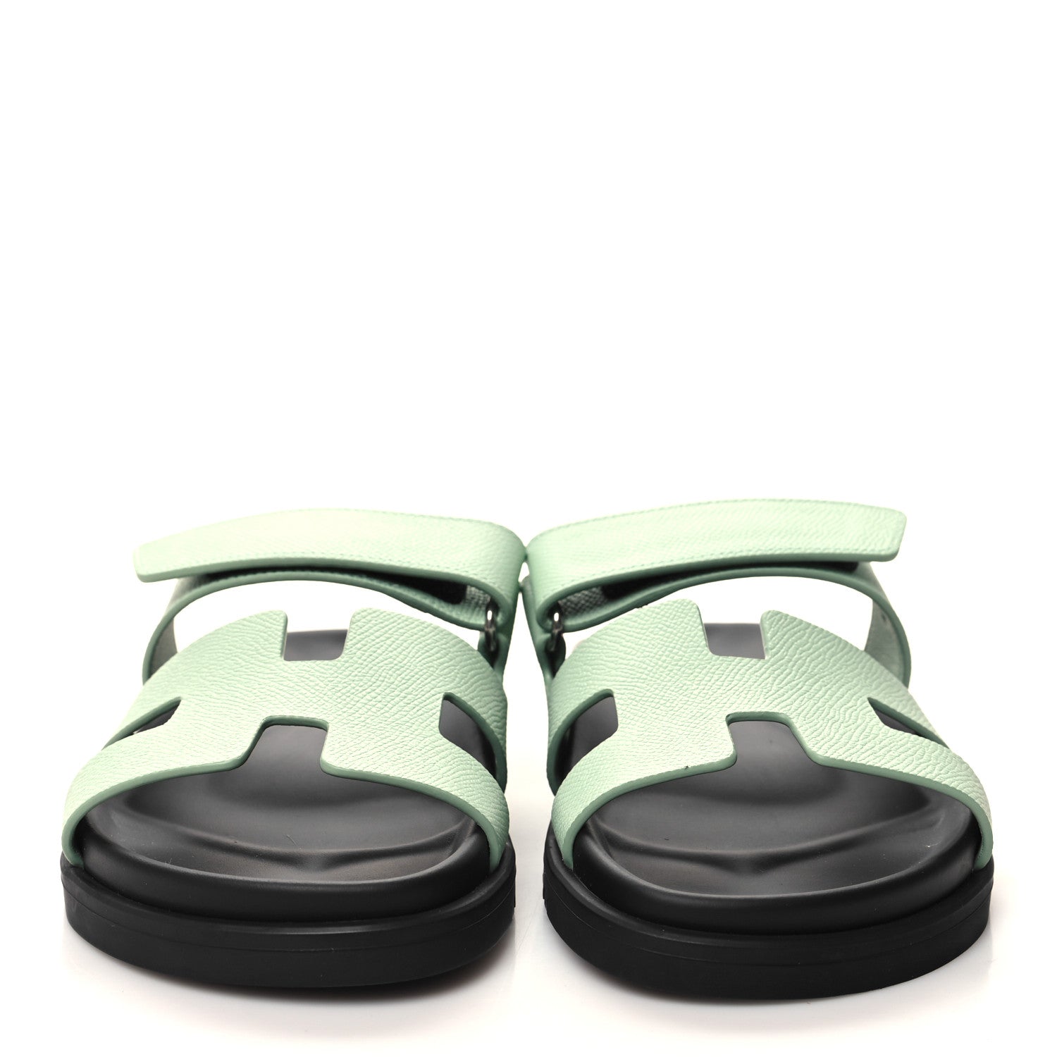 Hermes Epsom Womens Chypre Sandals 36 Vert Jade 2 of 9