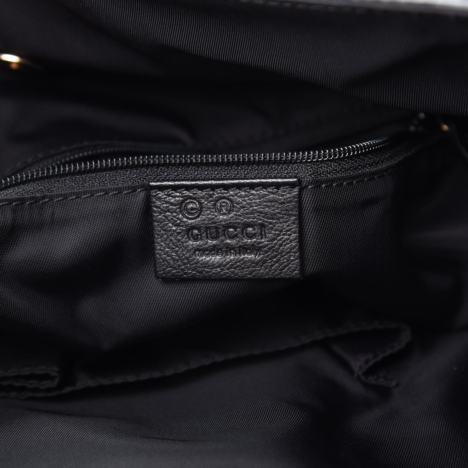 Gucci Guccissima Full Moon Tote Black 6 of 16