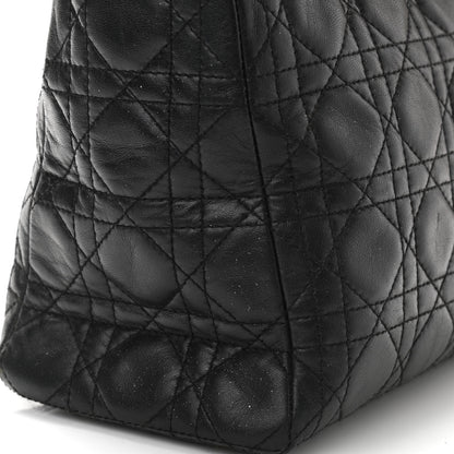 Christian Dior Lambskin Cannage Medium Lady Dior Black 10 of 10