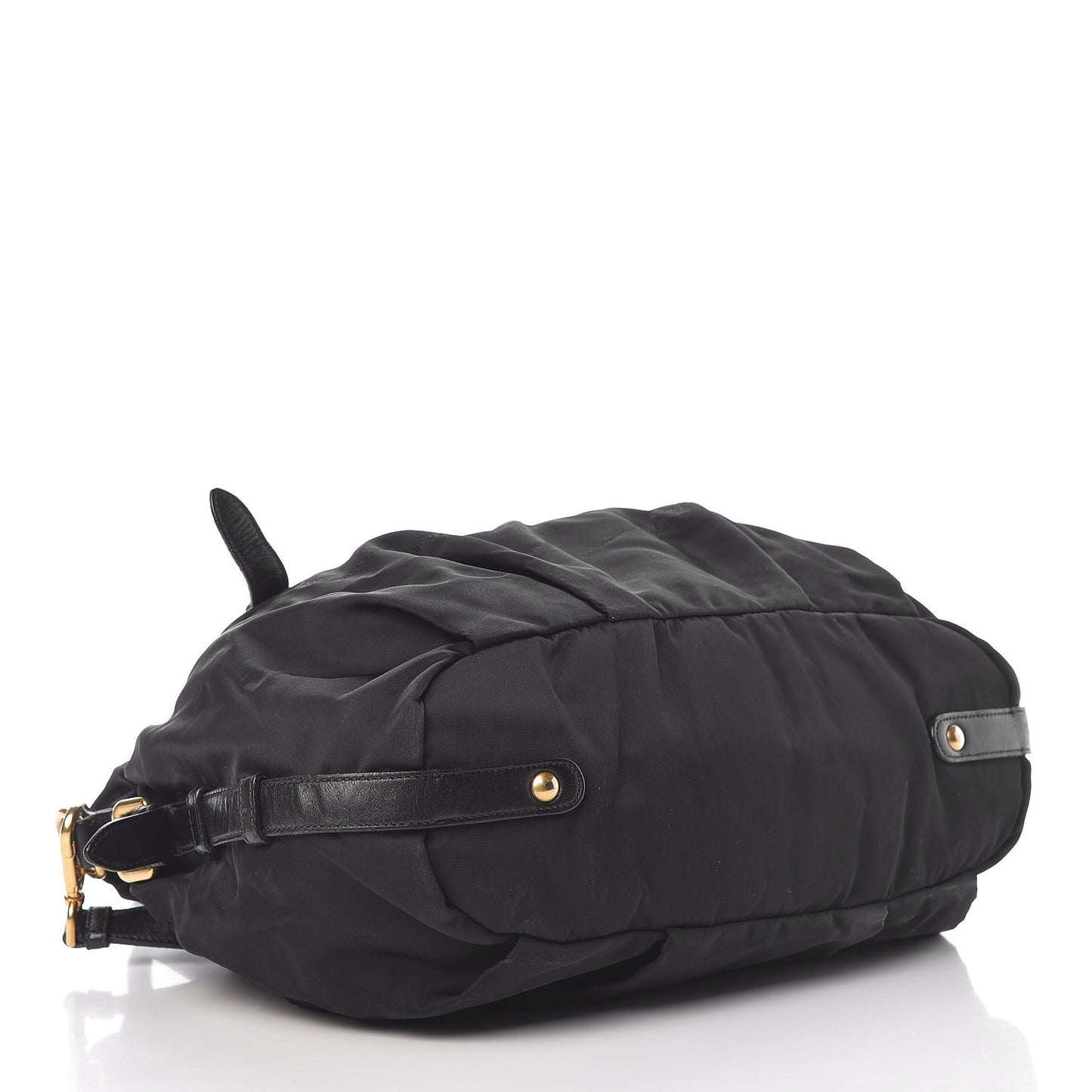 Tessuto Nylon Jacquard Logo Tote Black