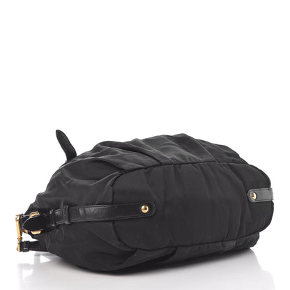 Prada Tessuto Nylon Jacquard Logo Tote Black 4 of 20