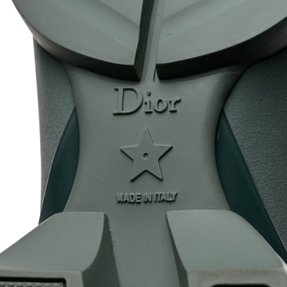Christian Dior Neoprene Rubber Womens D-Connect Sneakers 36.5 Water Grey 6 of 9