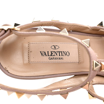 Valentino Garavani Calfskin Nappa Rockstud Ankle Strap 100mm Pumps 36.5 Black Poudre 8 of 12