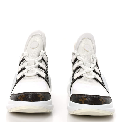 Louis Vuitton Patent Monogram LV Archlight Sneakers 39 White 2 of 8