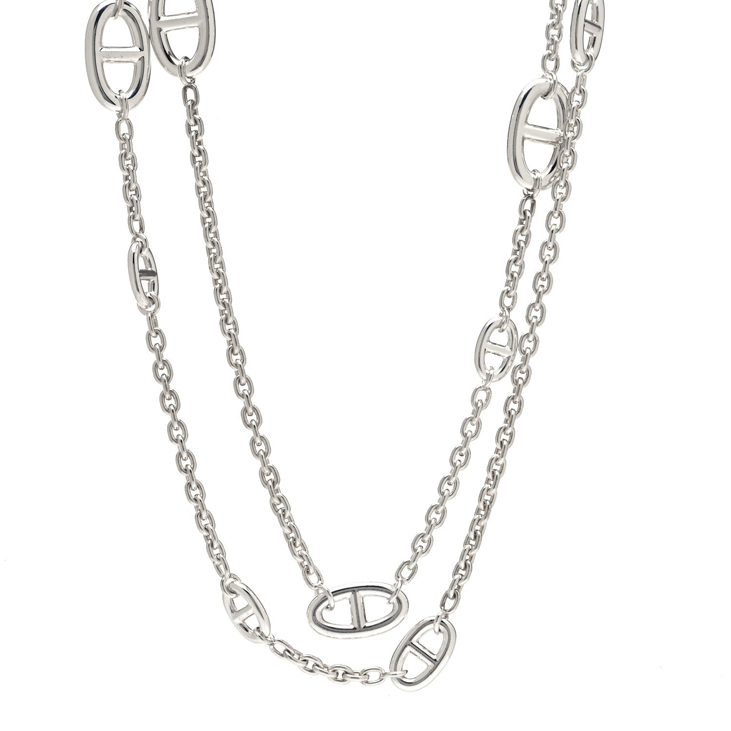 Hermes Sterling Silver Farandole Necklace 120 1 of 6