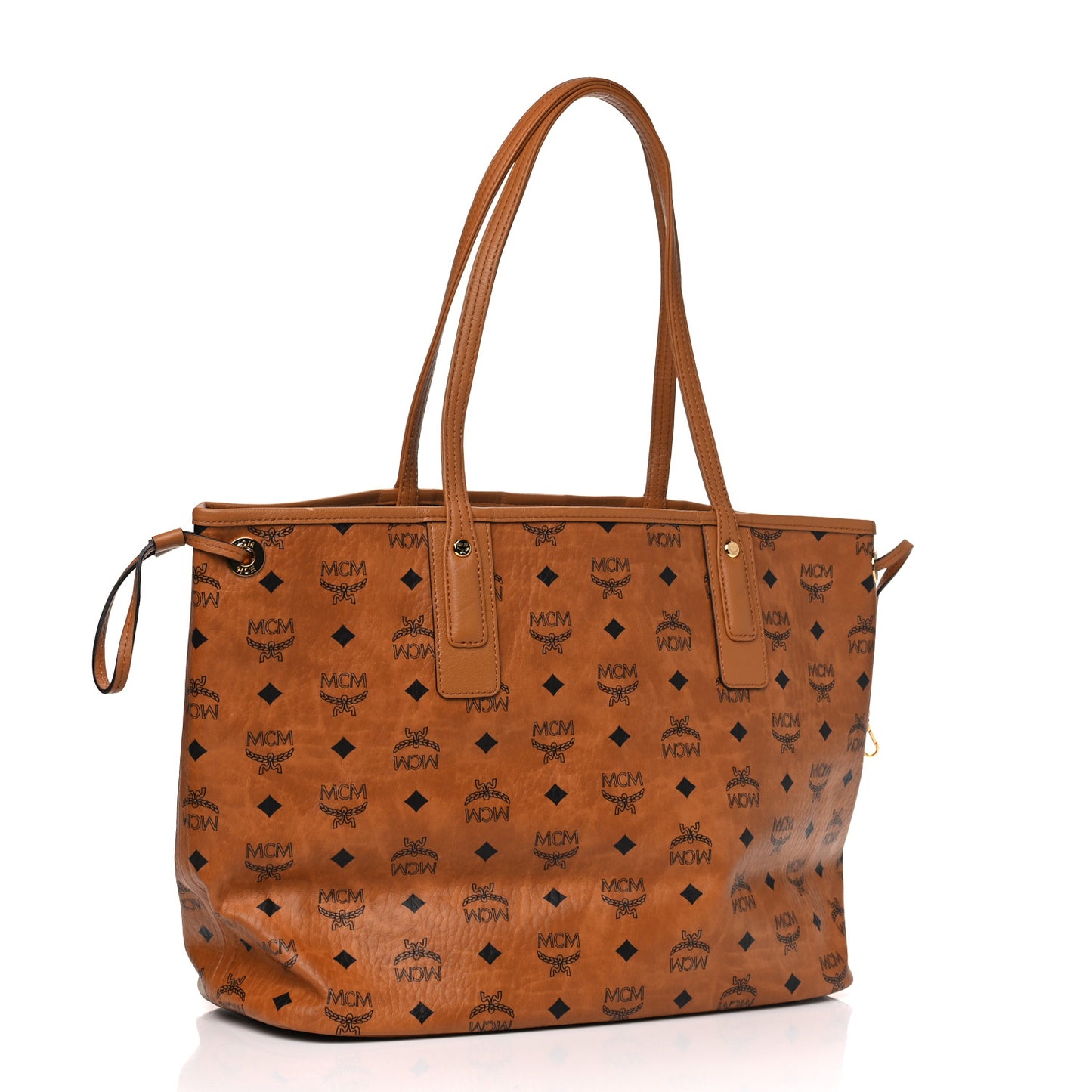 Visetos Medium Liz Reversible Shopper Tote Cognac